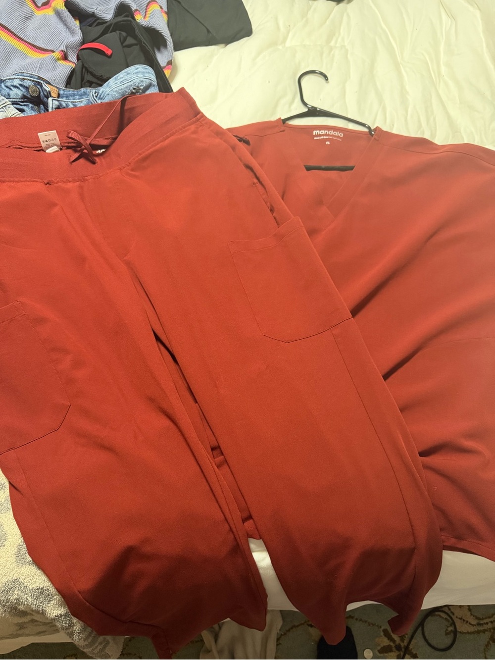 Mandala Women’s Rust Red Drawstring Pants